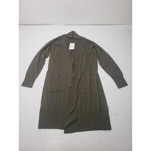 A New Day Women's Olive Green Duster Cardigan Long Sleeve Sweater Size XS